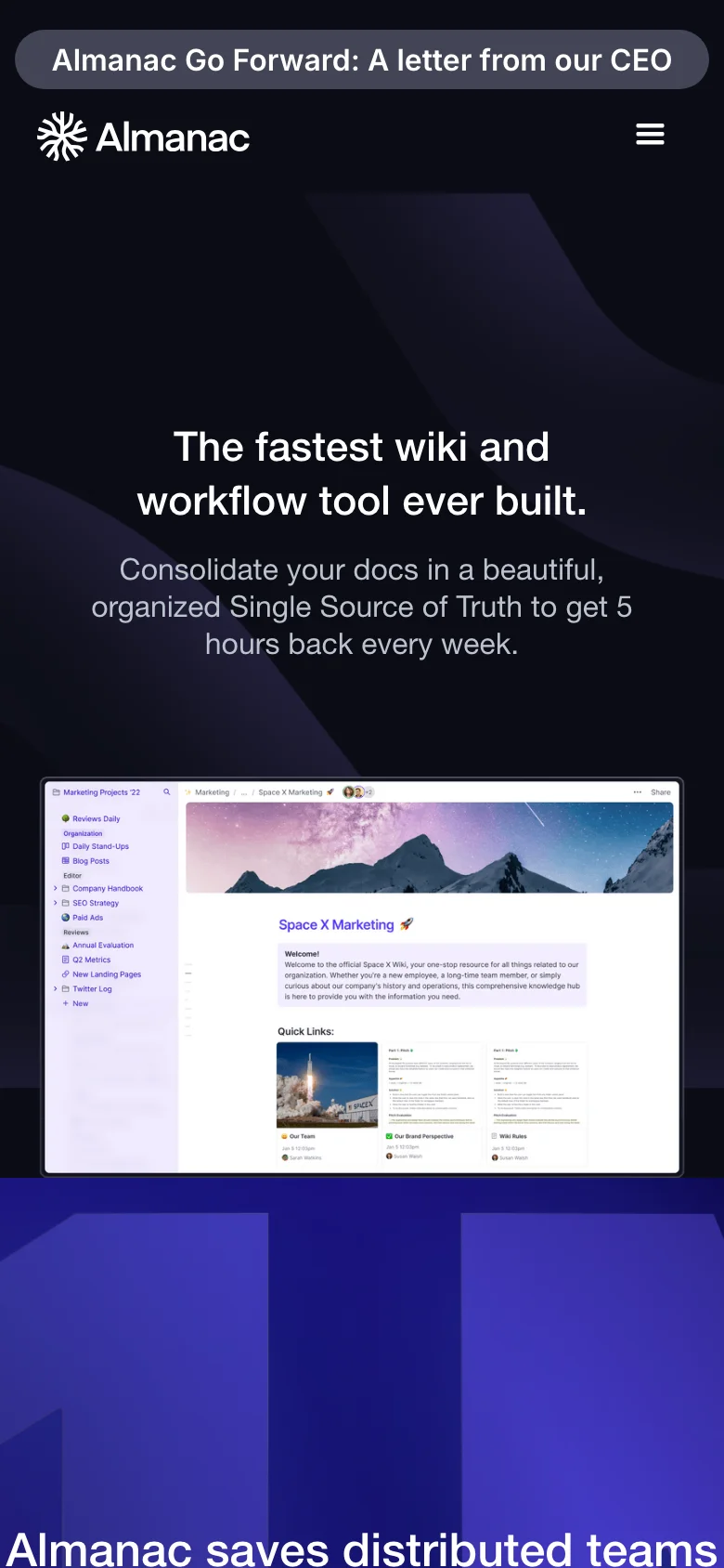 Almanac Handbook — Móvil
