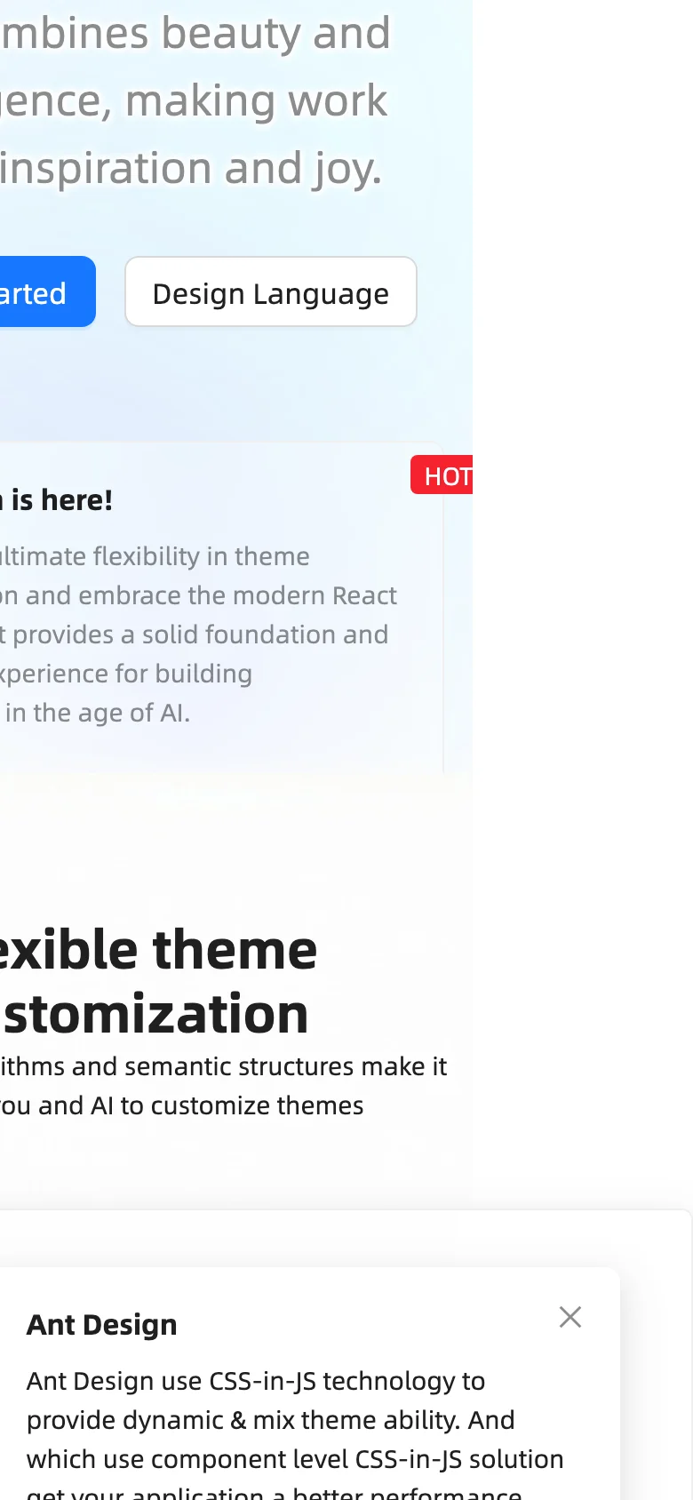 Ant Design — Móvil