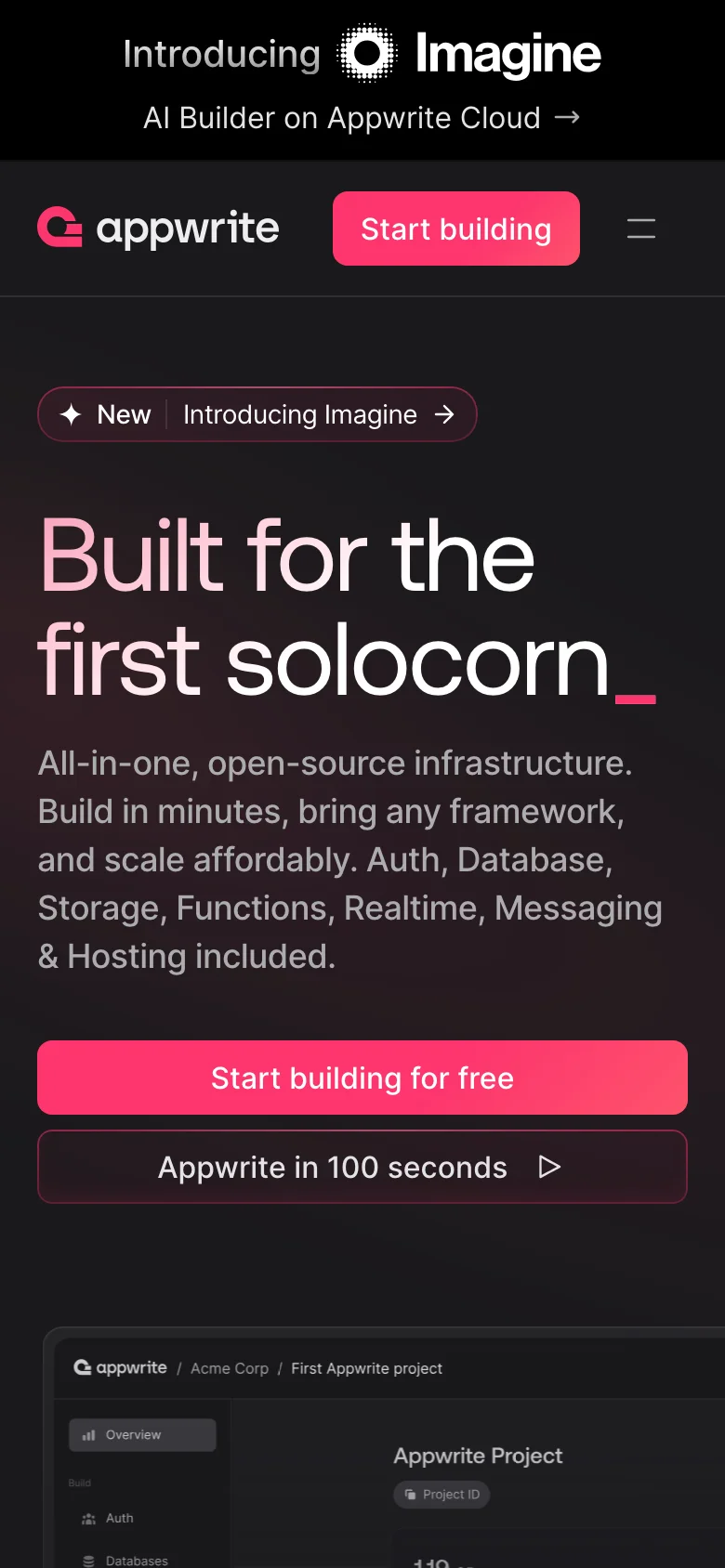 Appwrite — الجوال