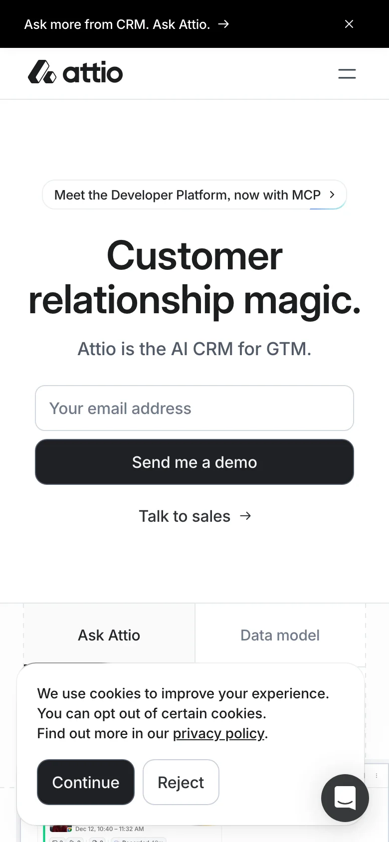 Attio — الجوال