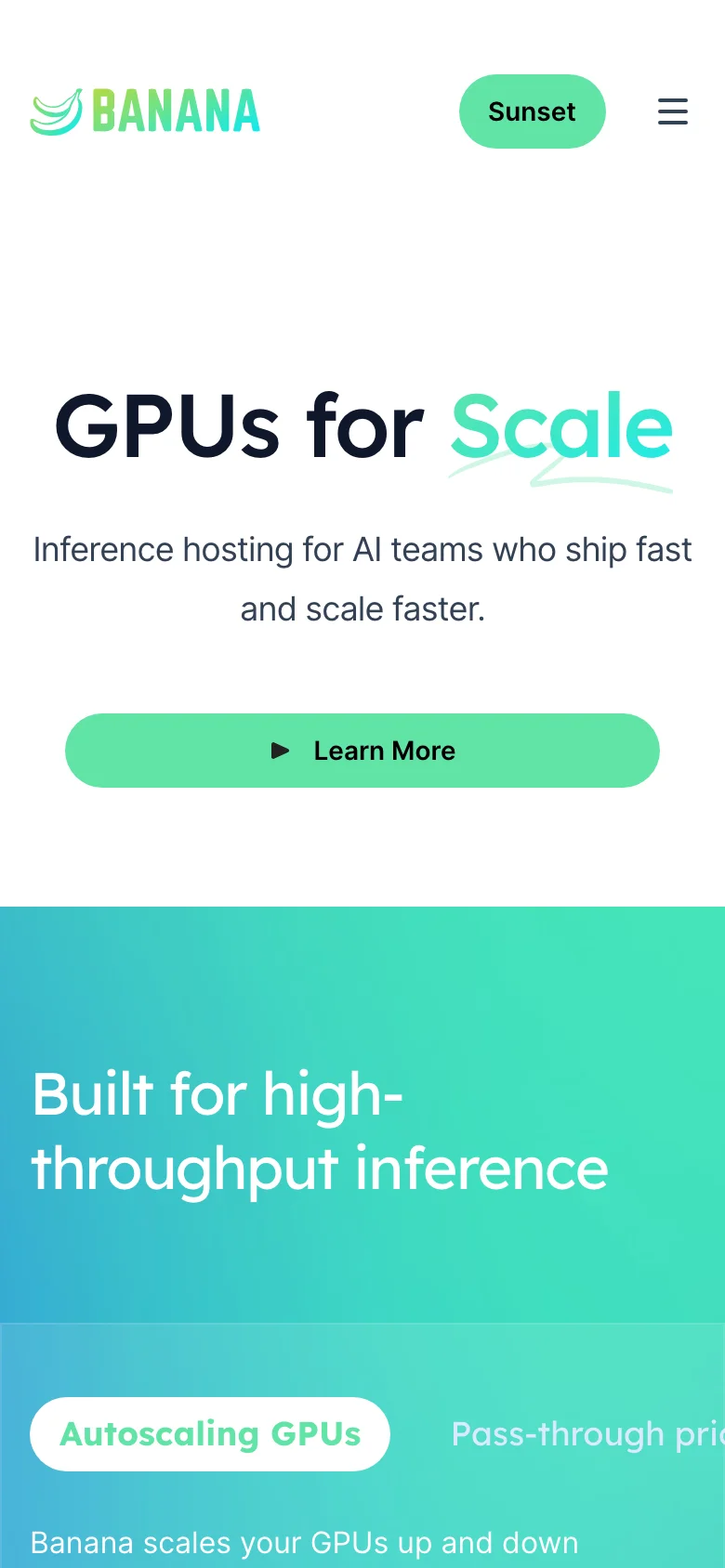 Banana Dev — Móvil