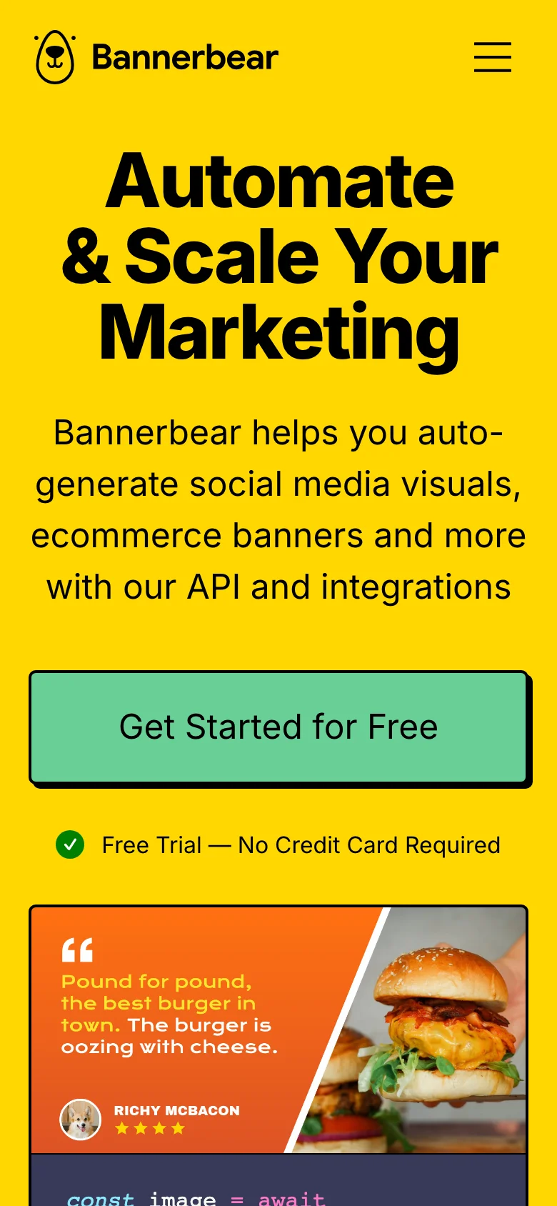 Bannerbear — الجوال