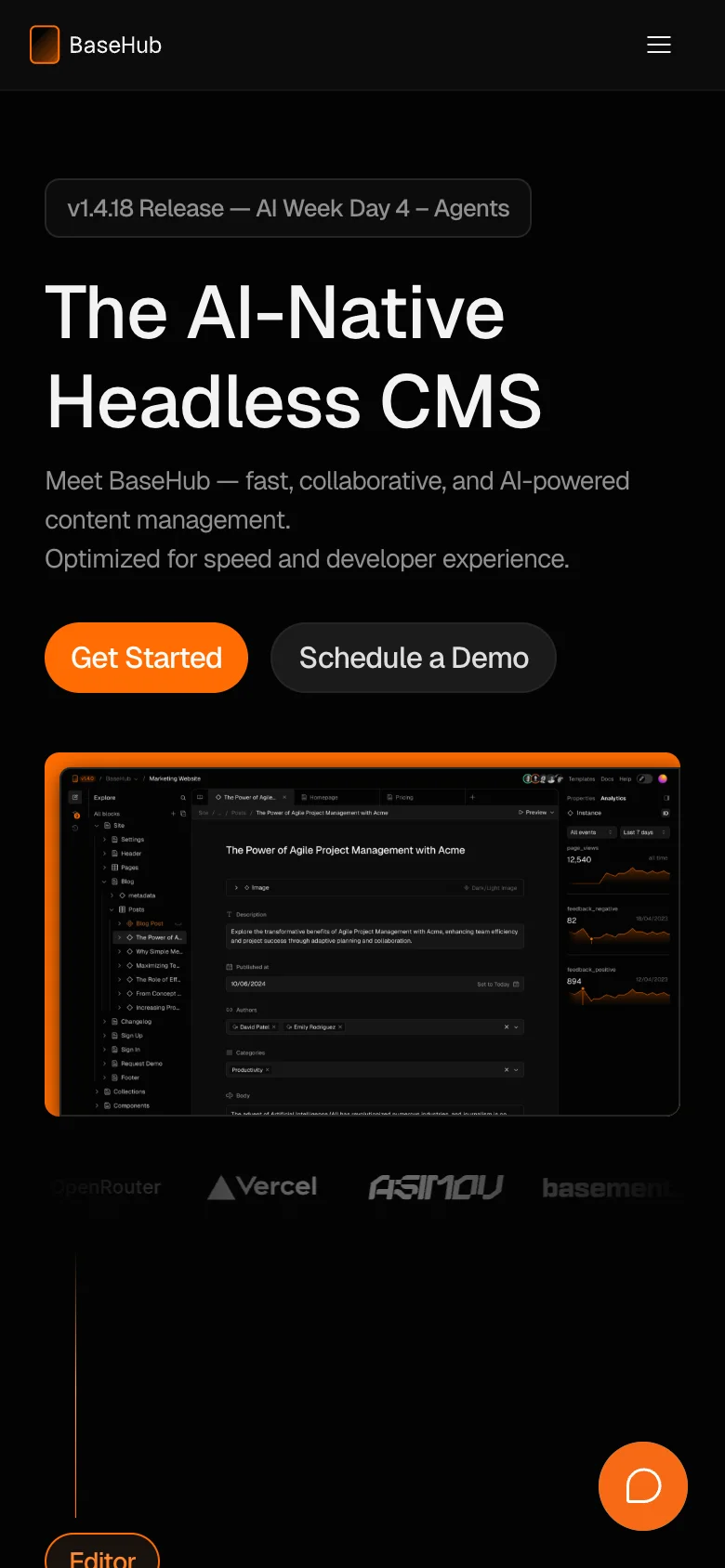 BaseHub — الجوال