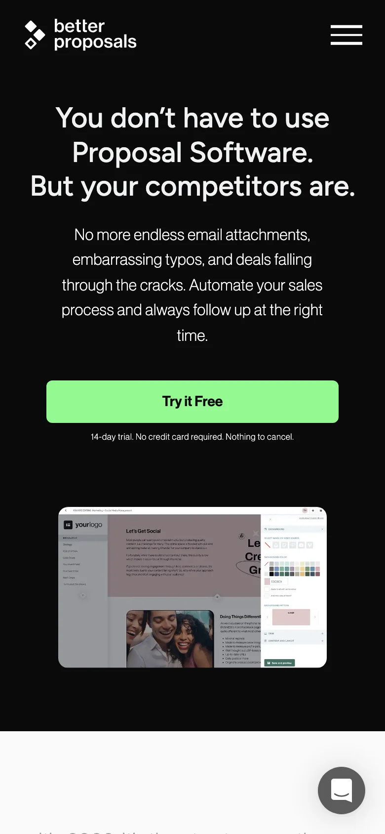 Better Proposals — Móvil