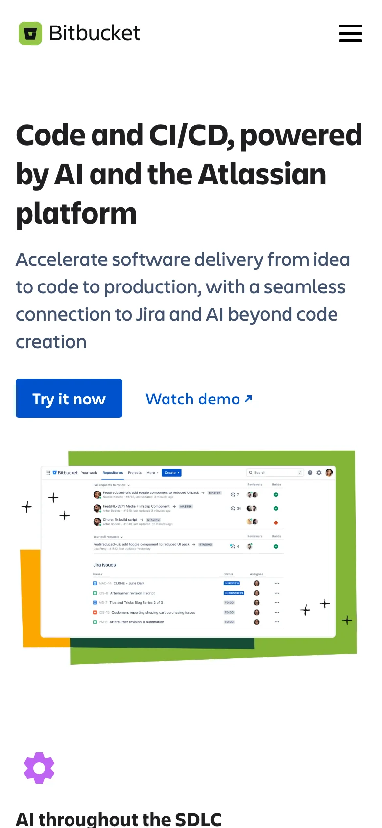 Bitbucket — Móvil