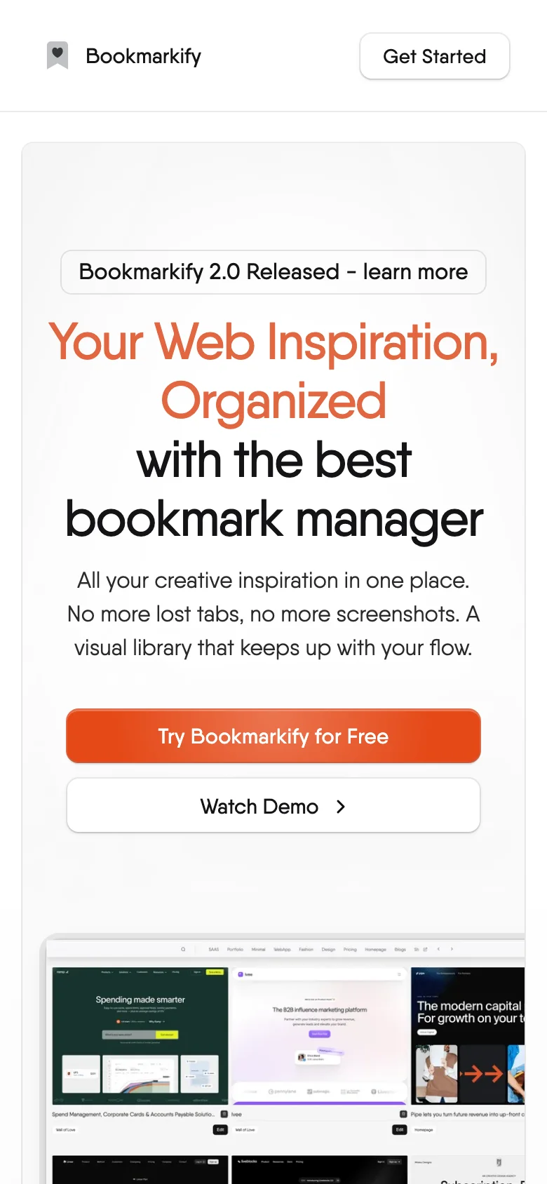 Bookmarkify — Mobile