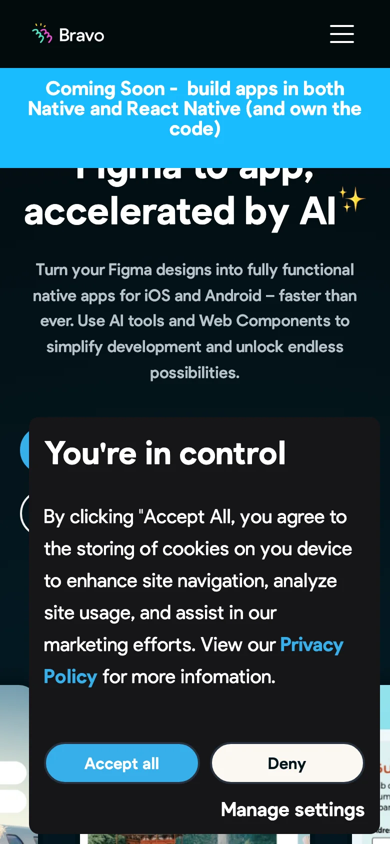 Bravo Studio — Móvil