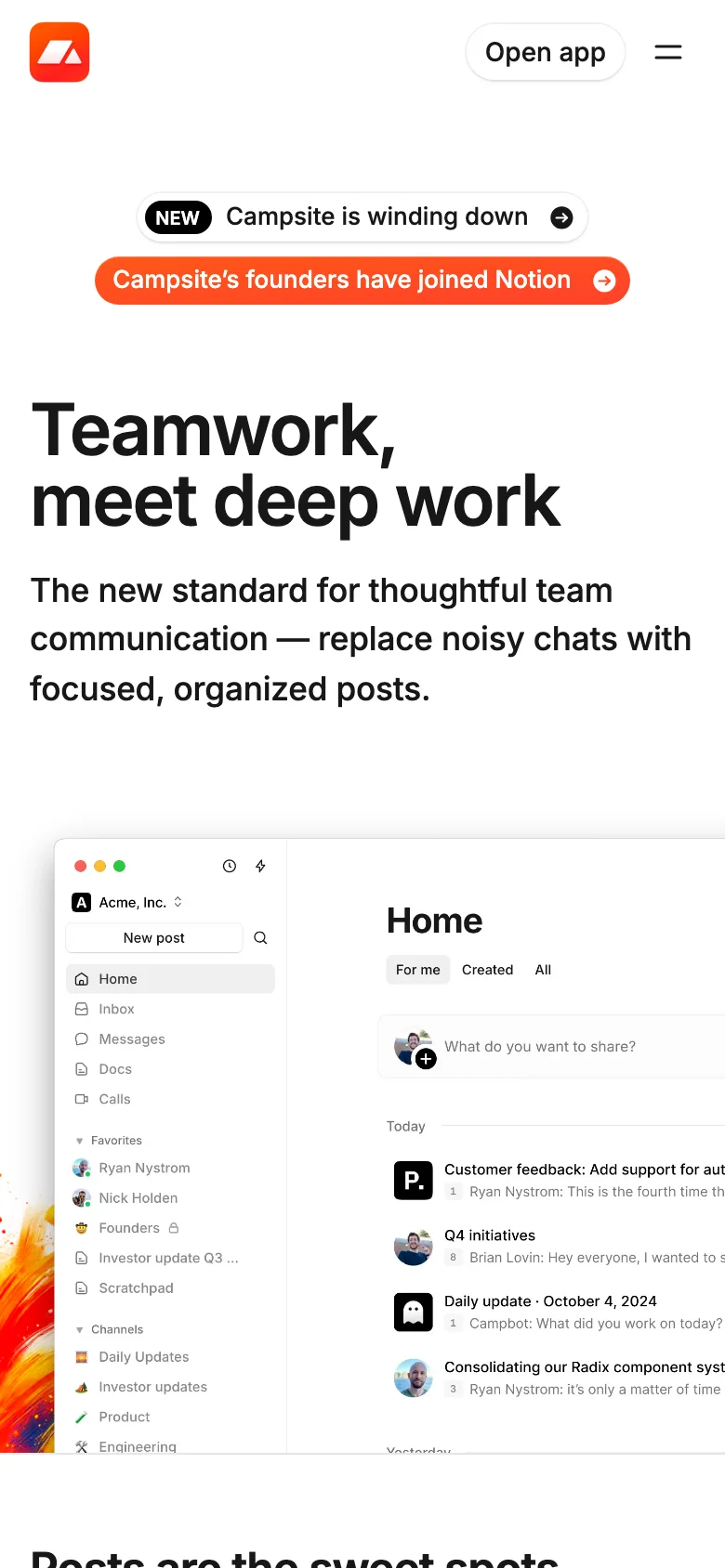 Campsite — الجوال