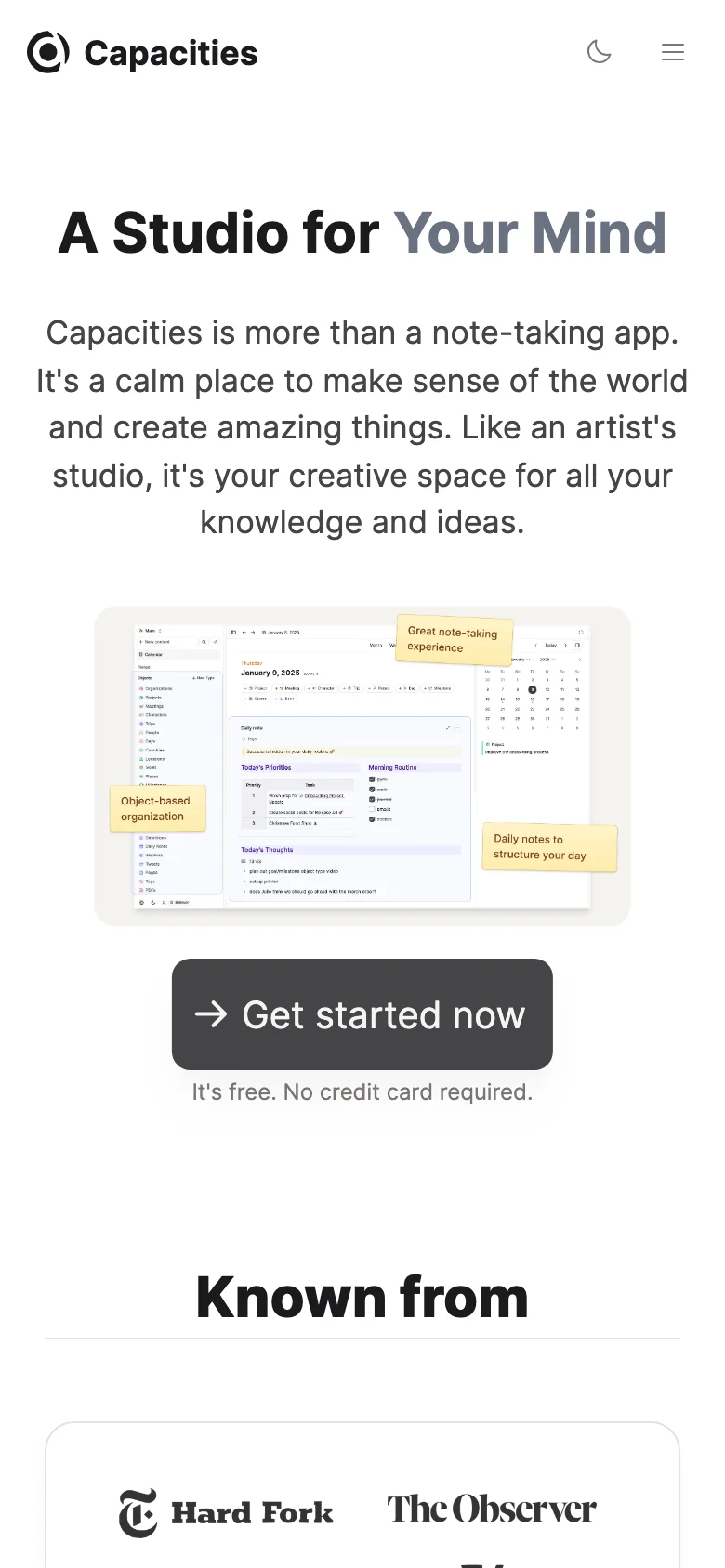 Capacities — Móvil