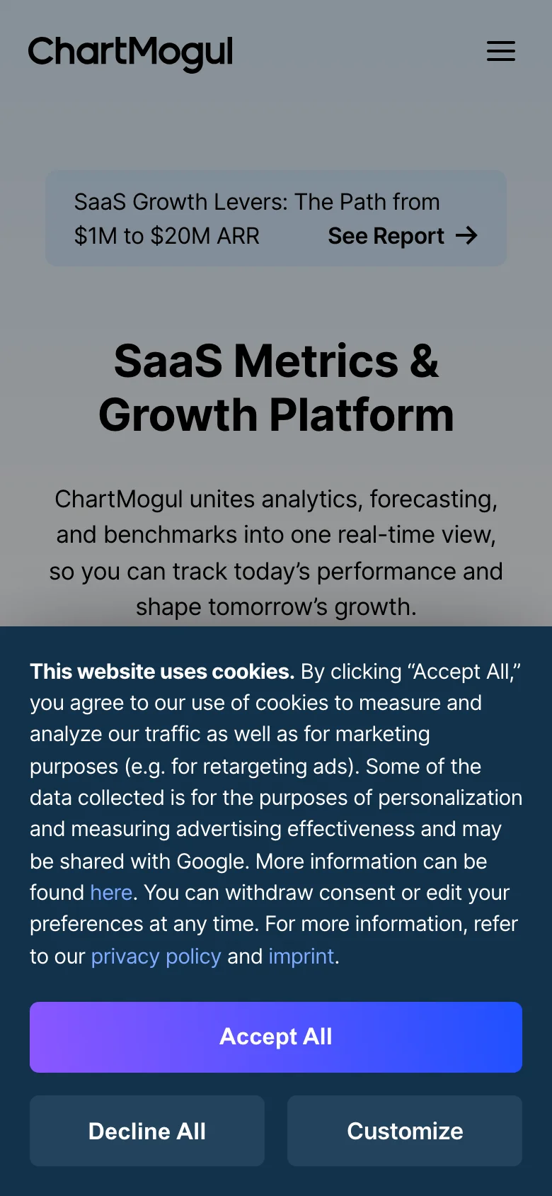 Chartmogul — Móvil