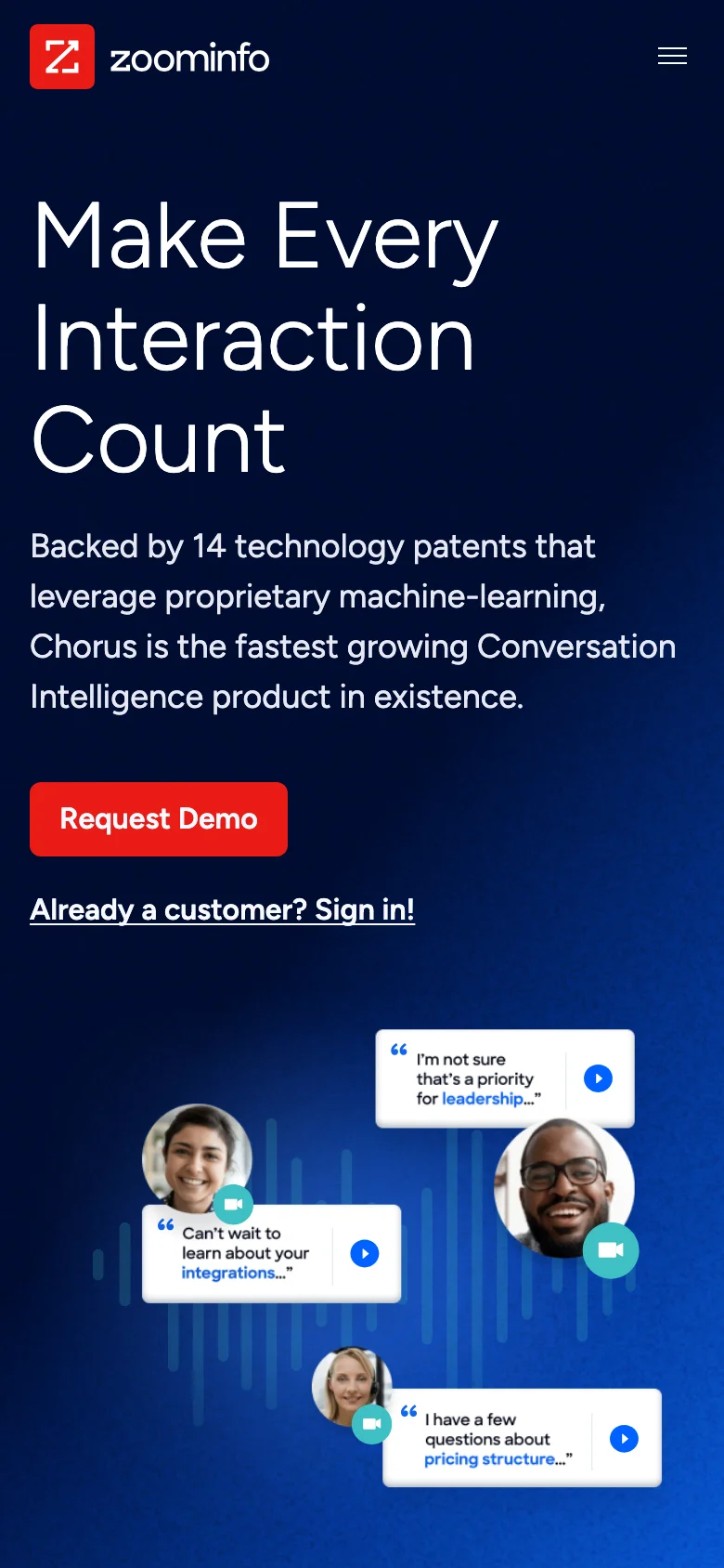 Chorus.ai — Móvil