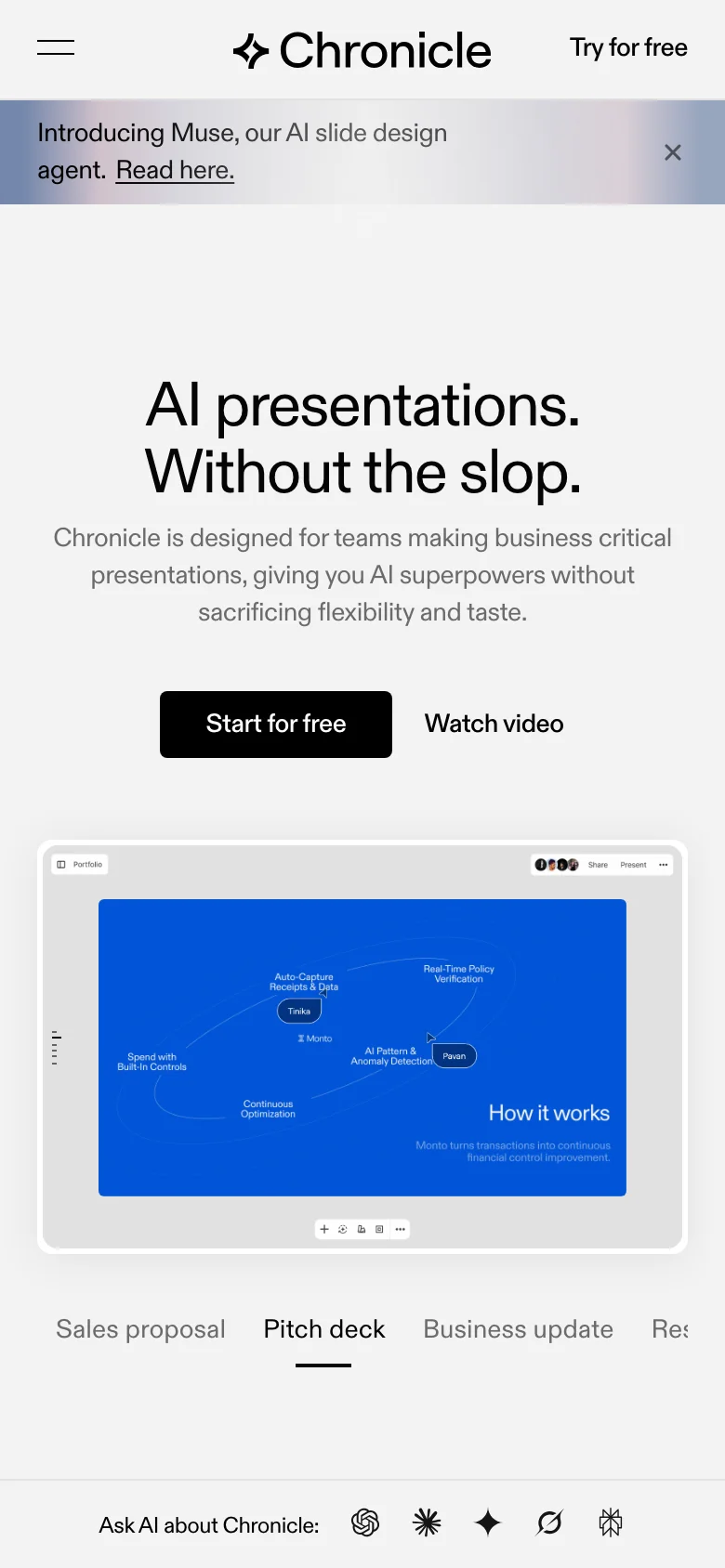 Chronicle — Mobile