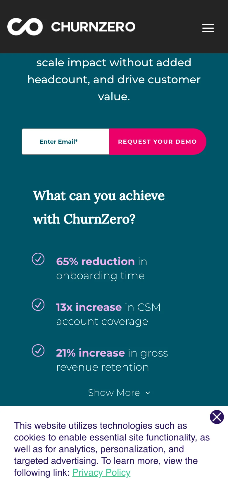 ChurnZero — Móvil