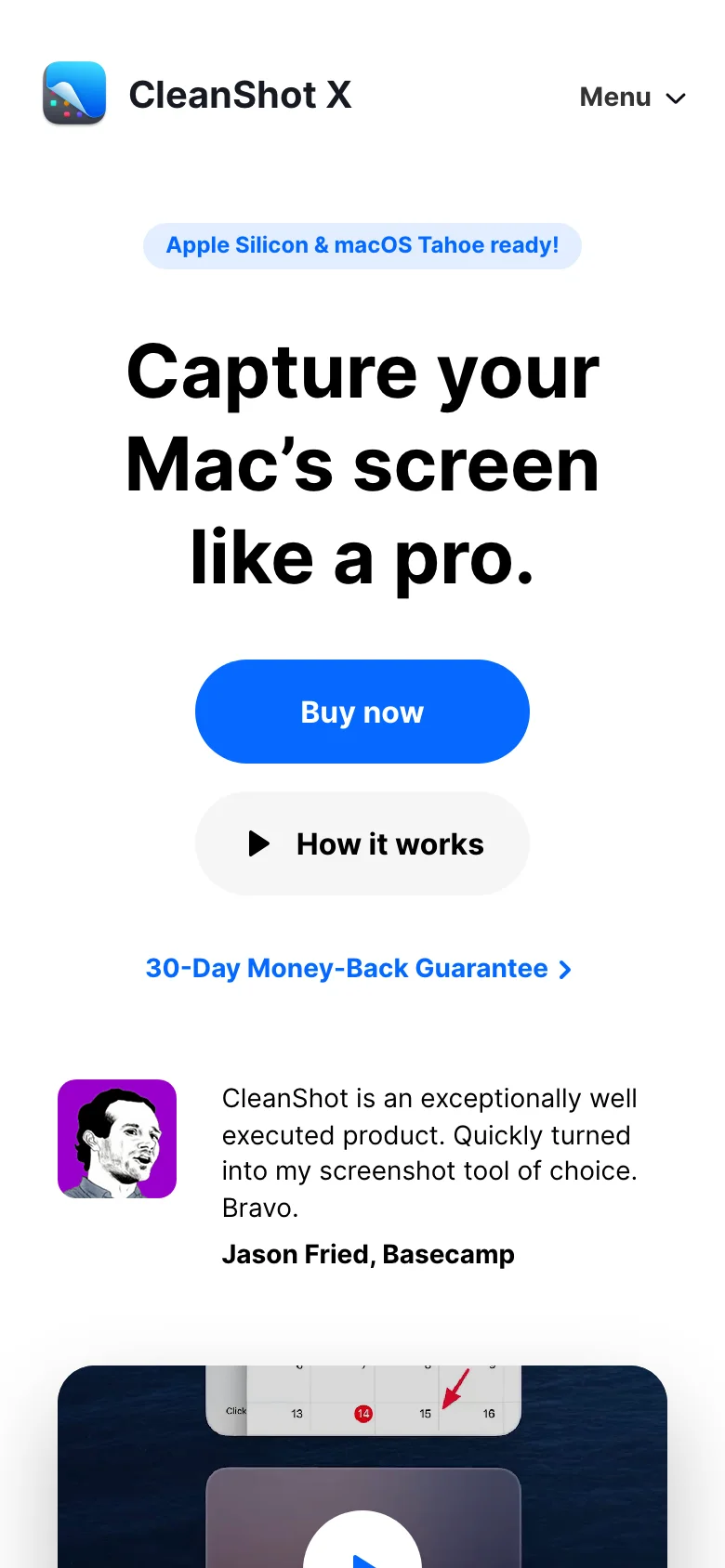Cleanshot — Móvil
