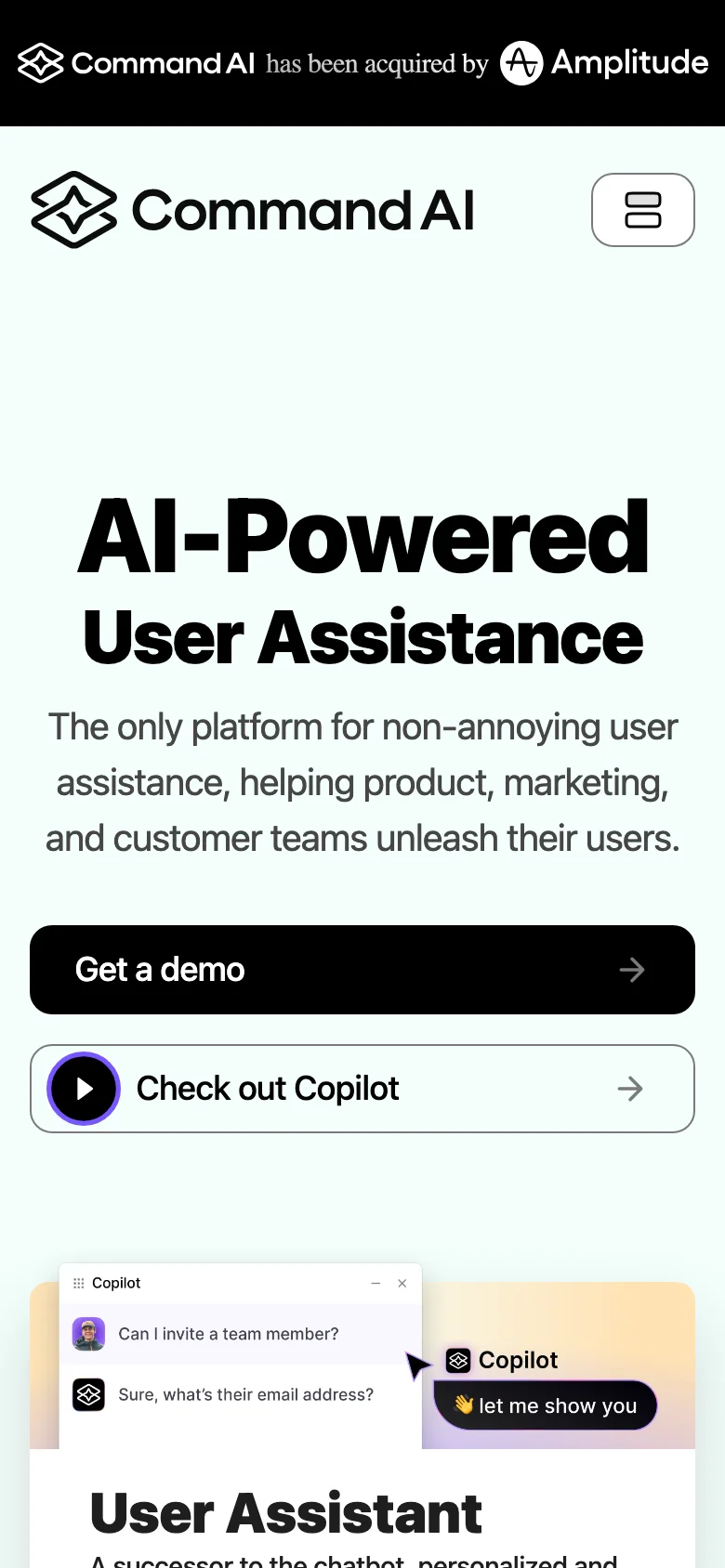 Commandbar — Mobile