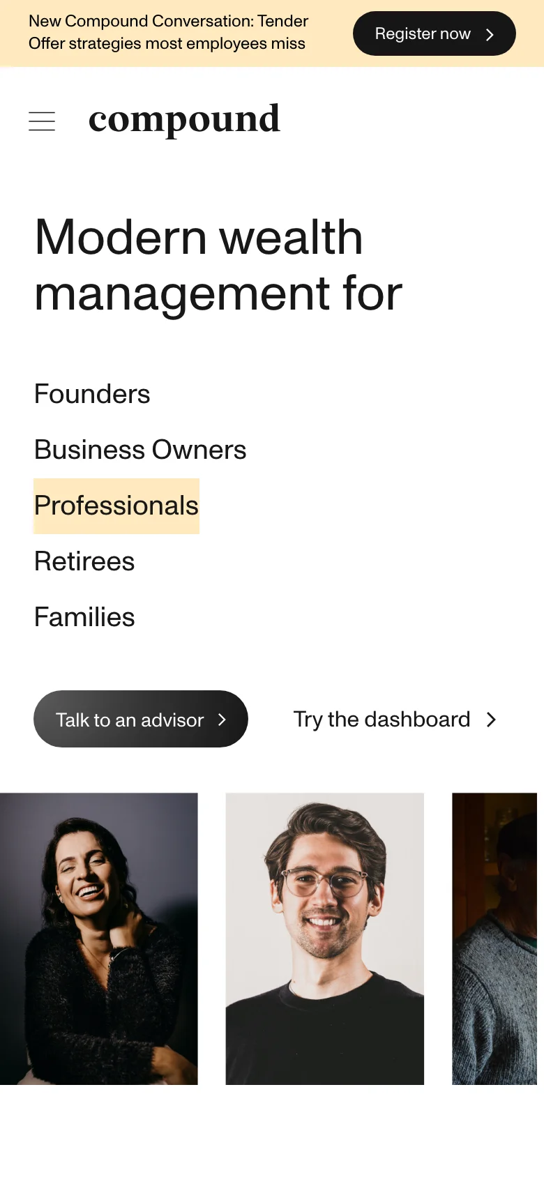 Compound Planning — Móvil