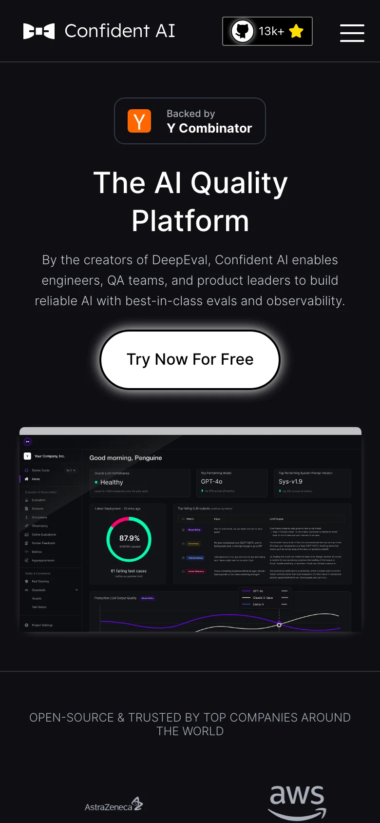 Confident AI — Móvil