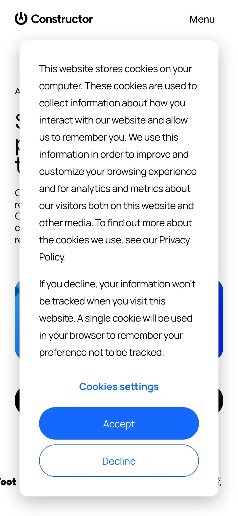 Constructor — Móvil