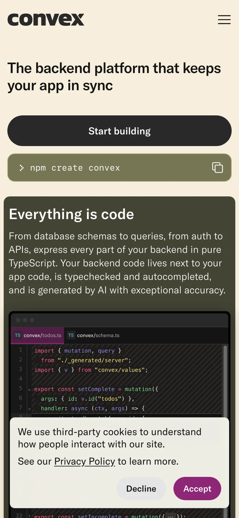 Convex — الجوال