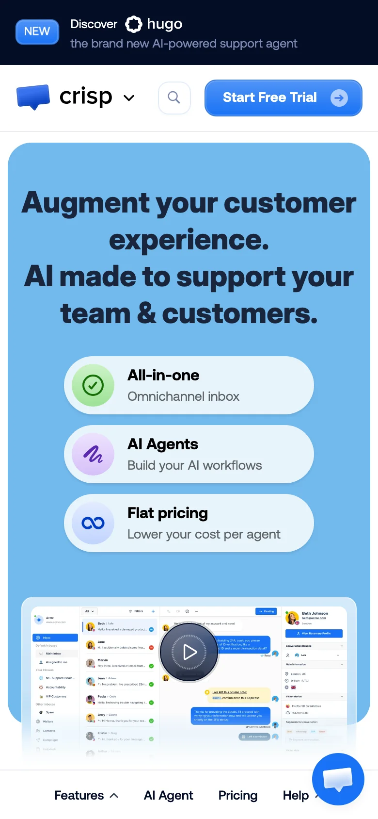 Crisp — الجوال