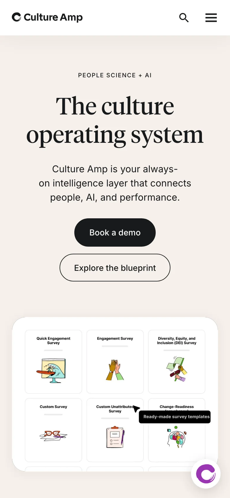 Culture Amp — Móvil