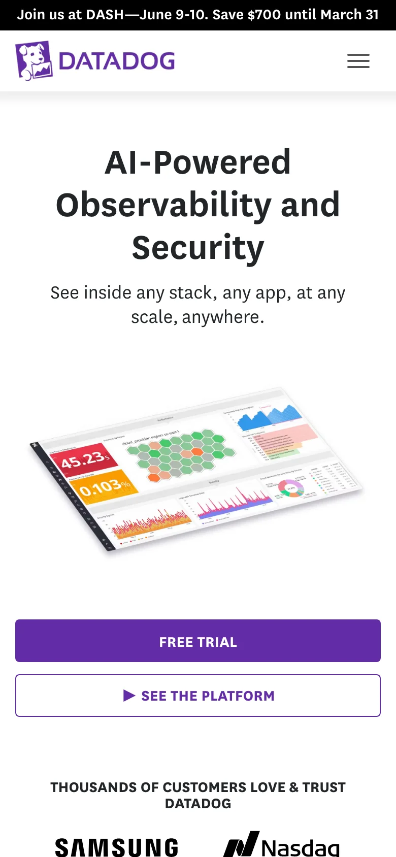 Datadog — الجوال
