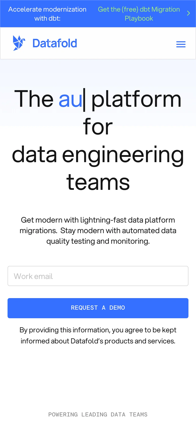 Datafold — الجوال