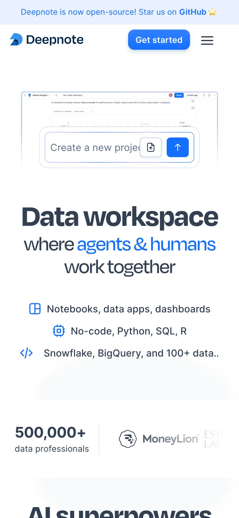 Deepnote — الجوال