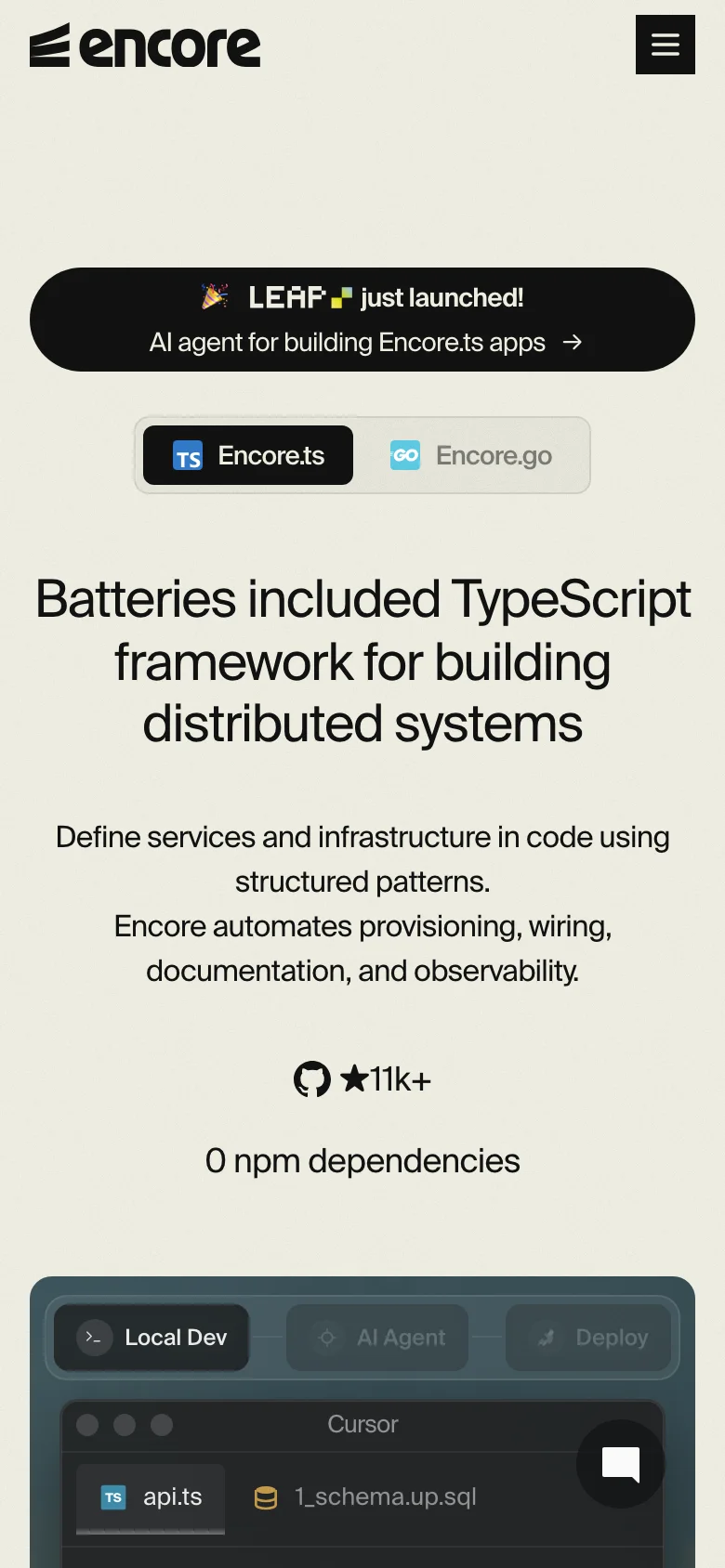 Encore — Mobile