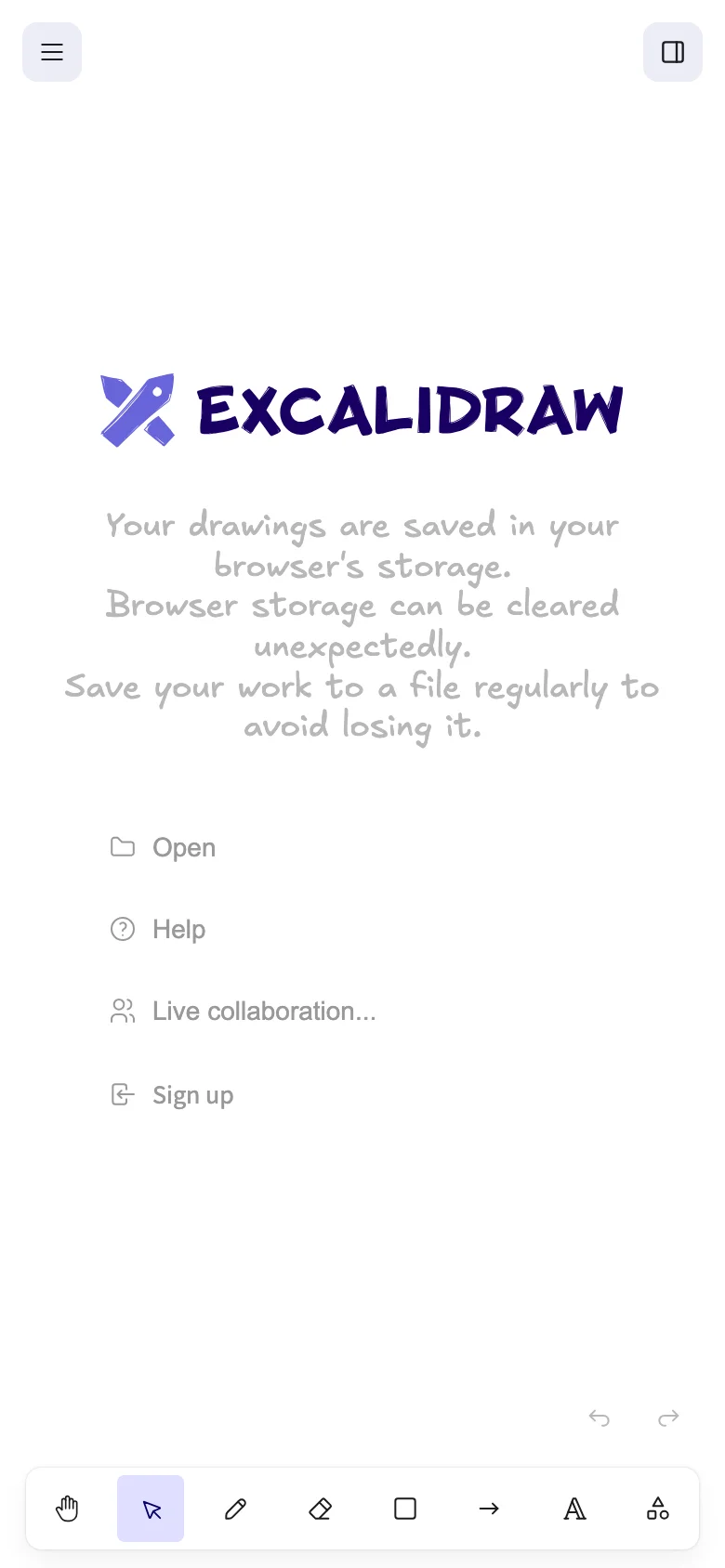 Excalidraw — Móvil