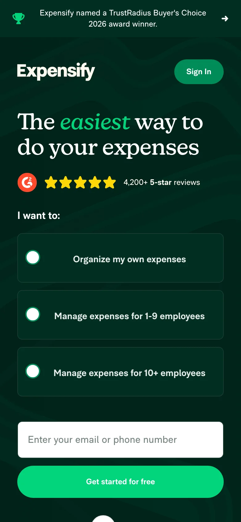 Expensify — Móvil