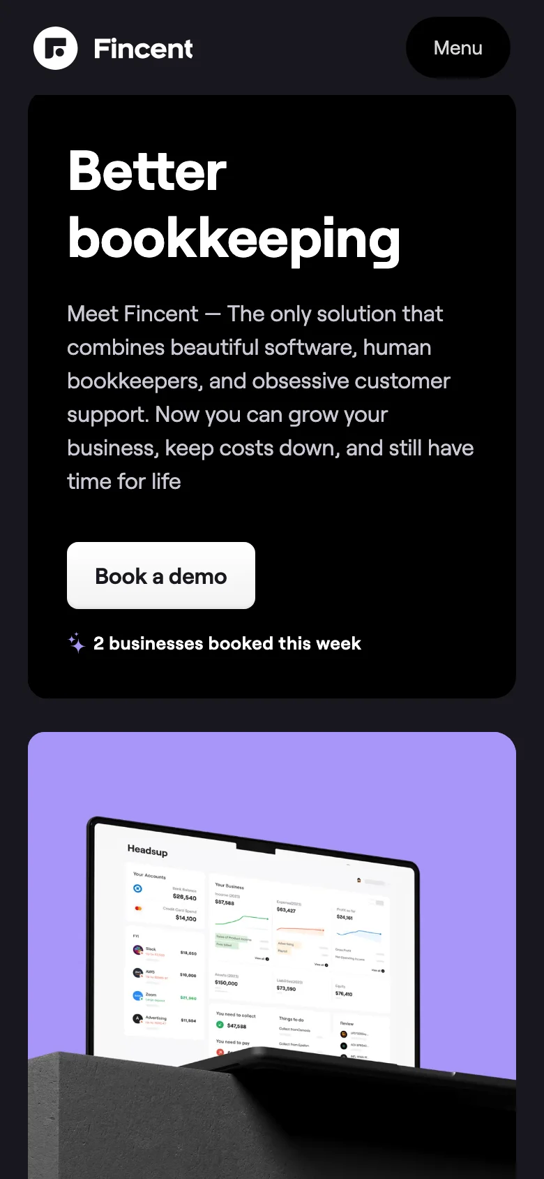Fincent — الجوال