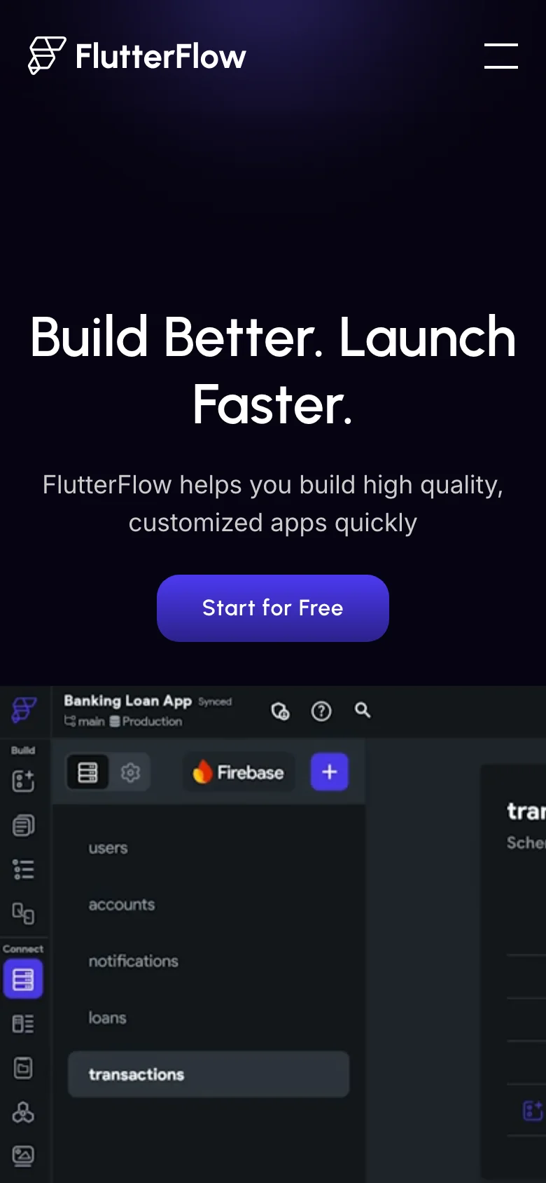 FlutterFlow — Mobile