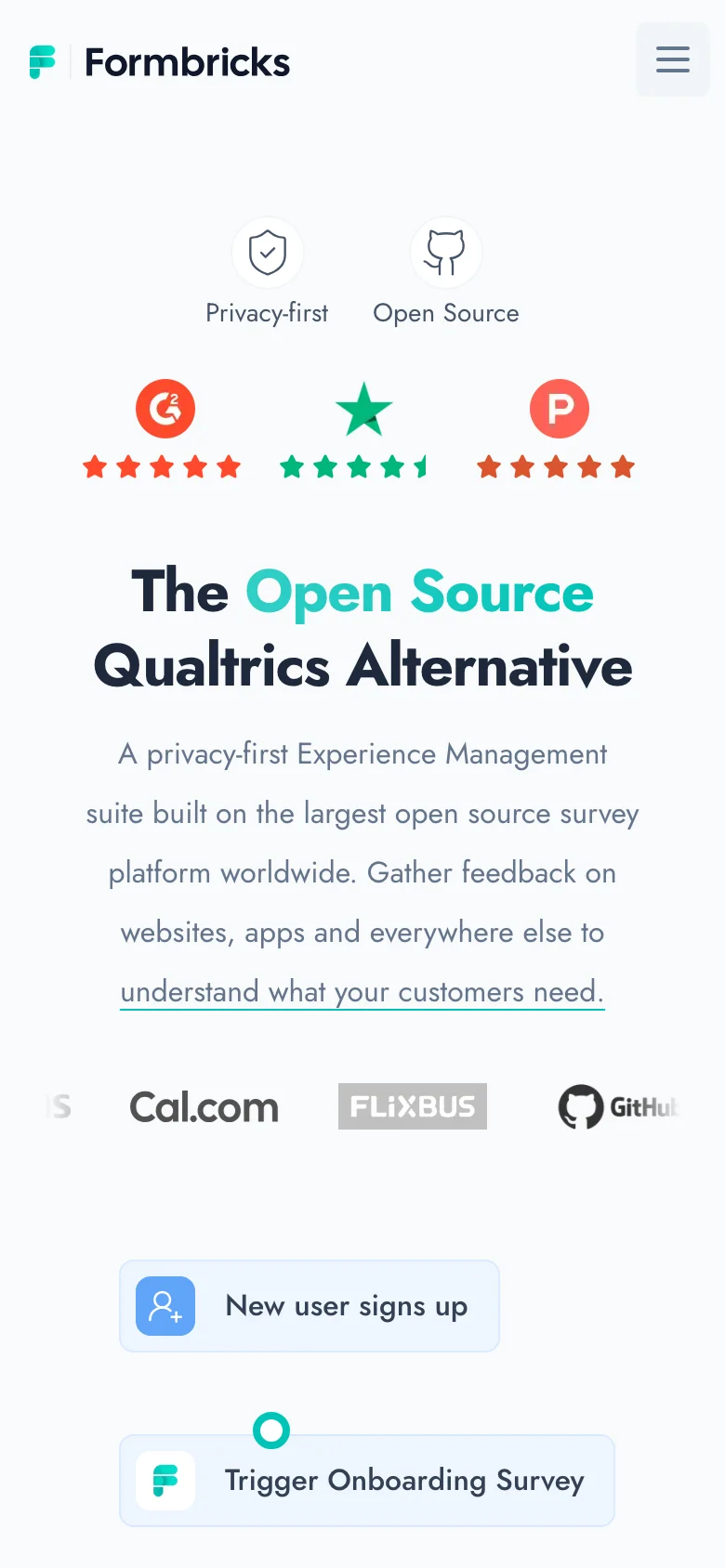 Formbricks — Móvil