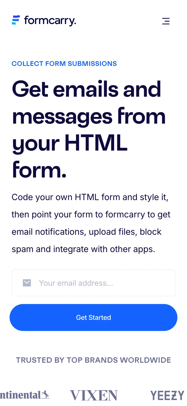 Formcarry — الجوال