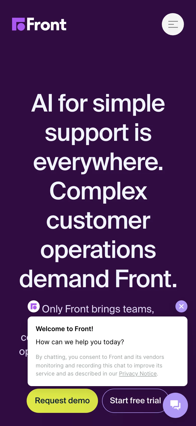 Front — الجوال