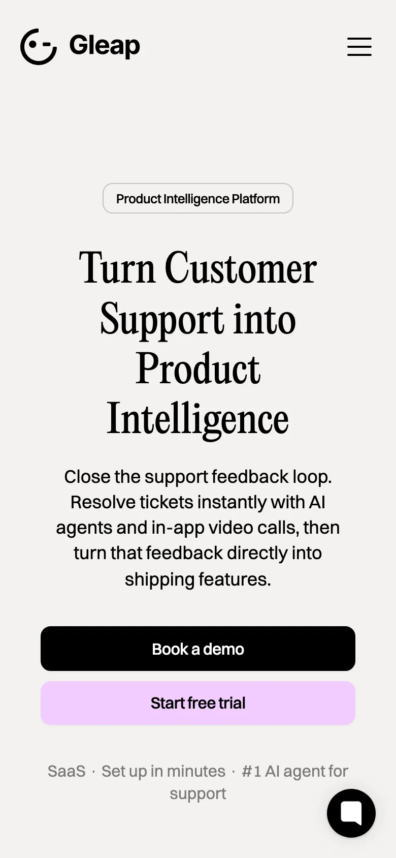 Gleap — الجوال