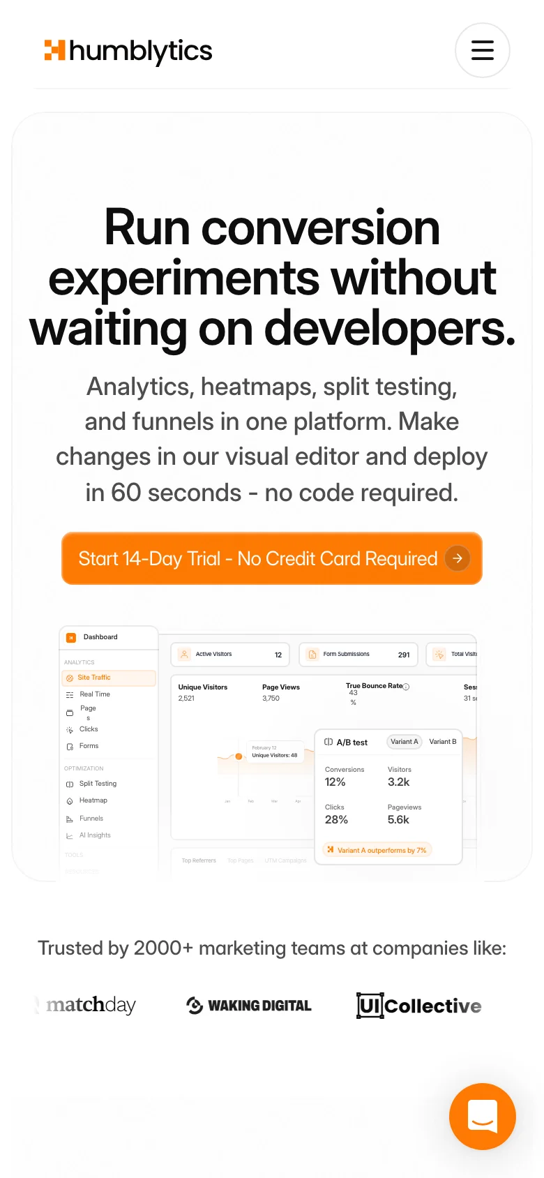 Humblytics — الجوال