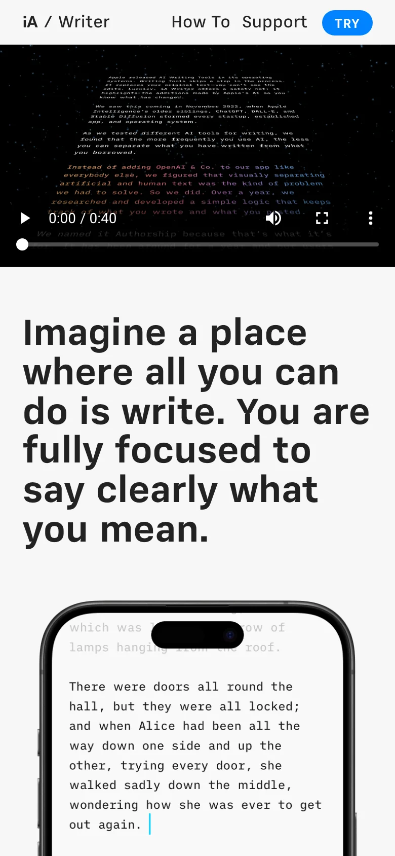 iA Writer — Móvil