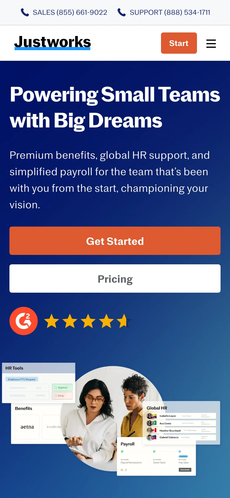 Justworks — Móvil