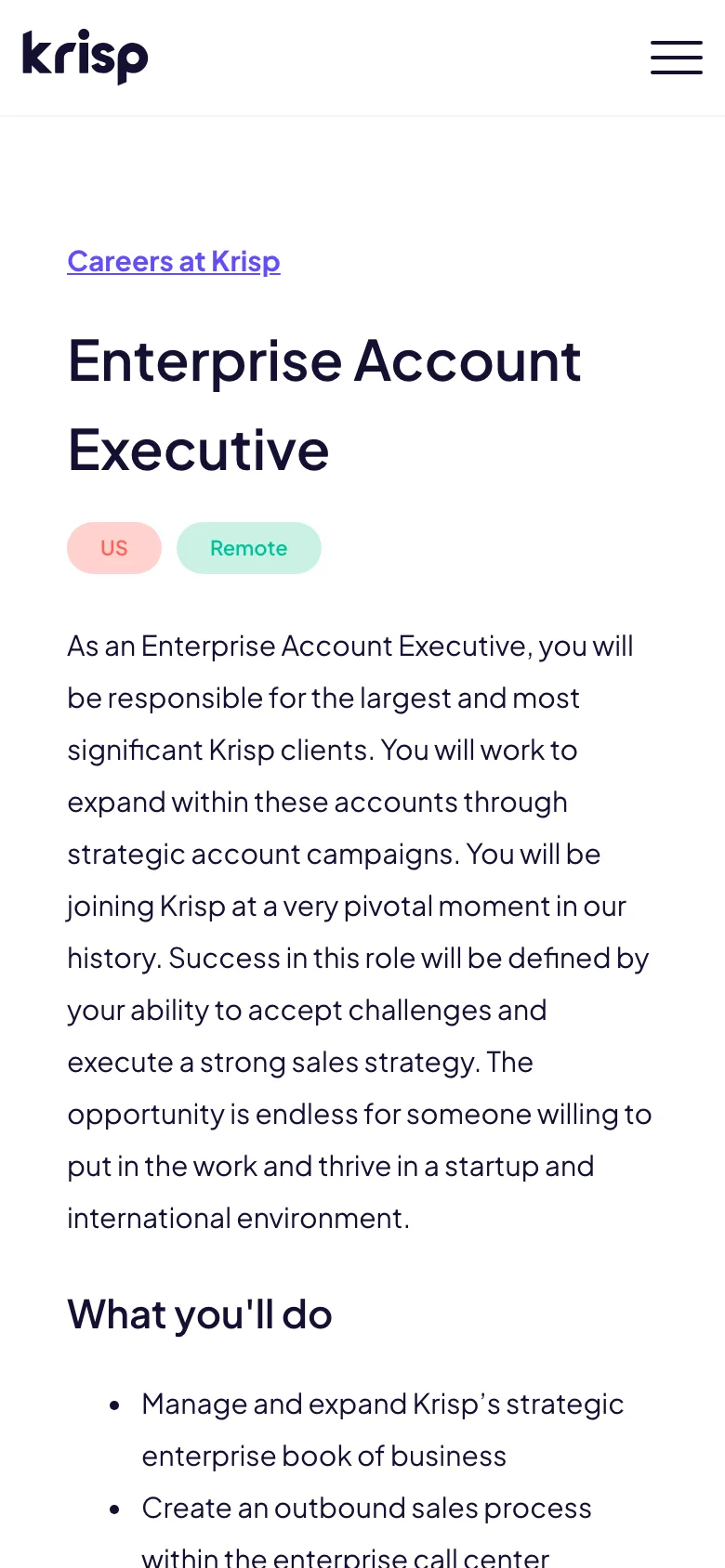 Krisp for Teams — Móvil