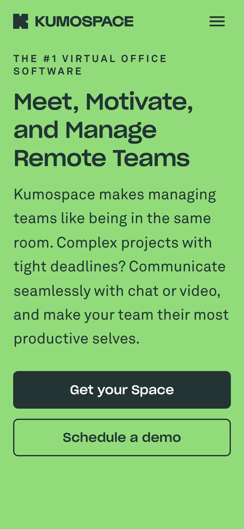 Kumospace — Móvil