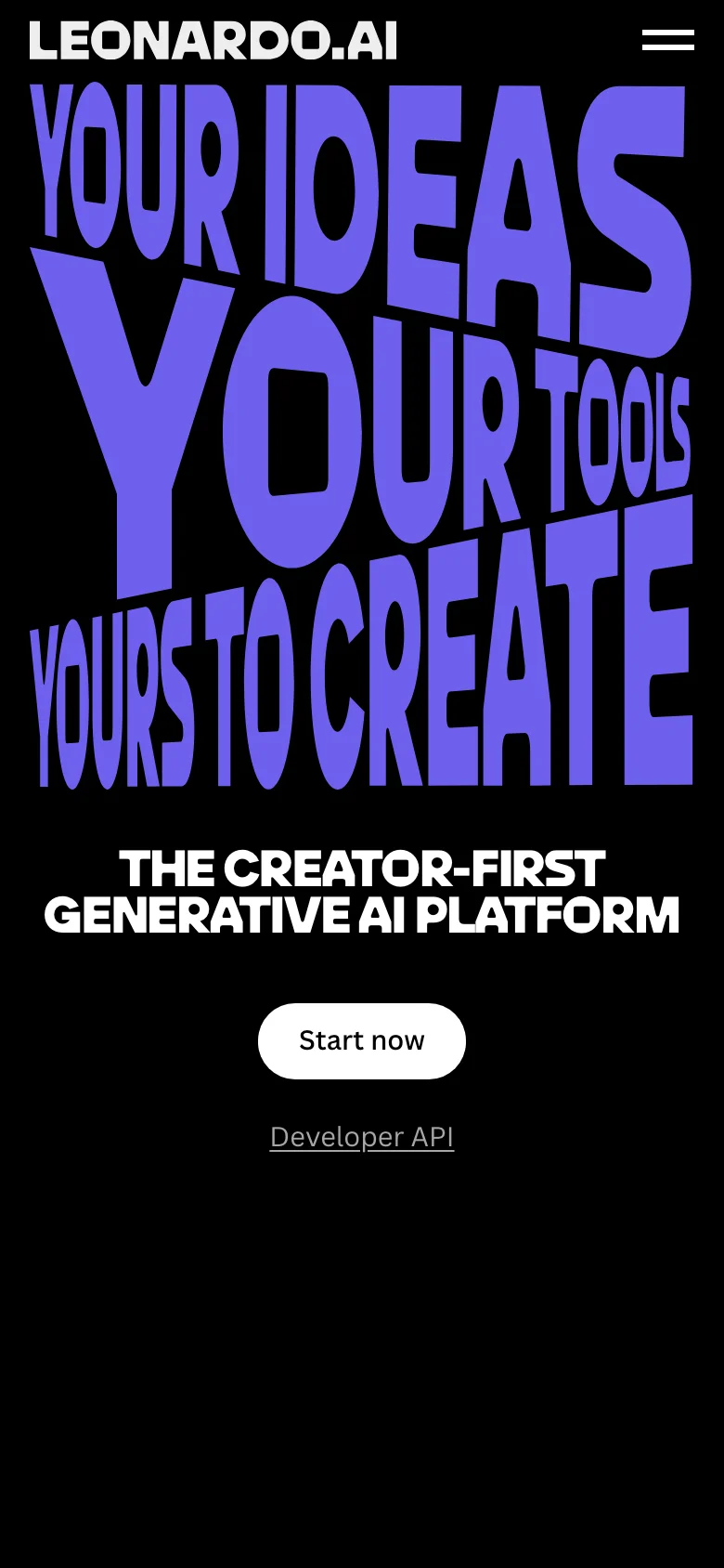 Leonardo AI — Móvil