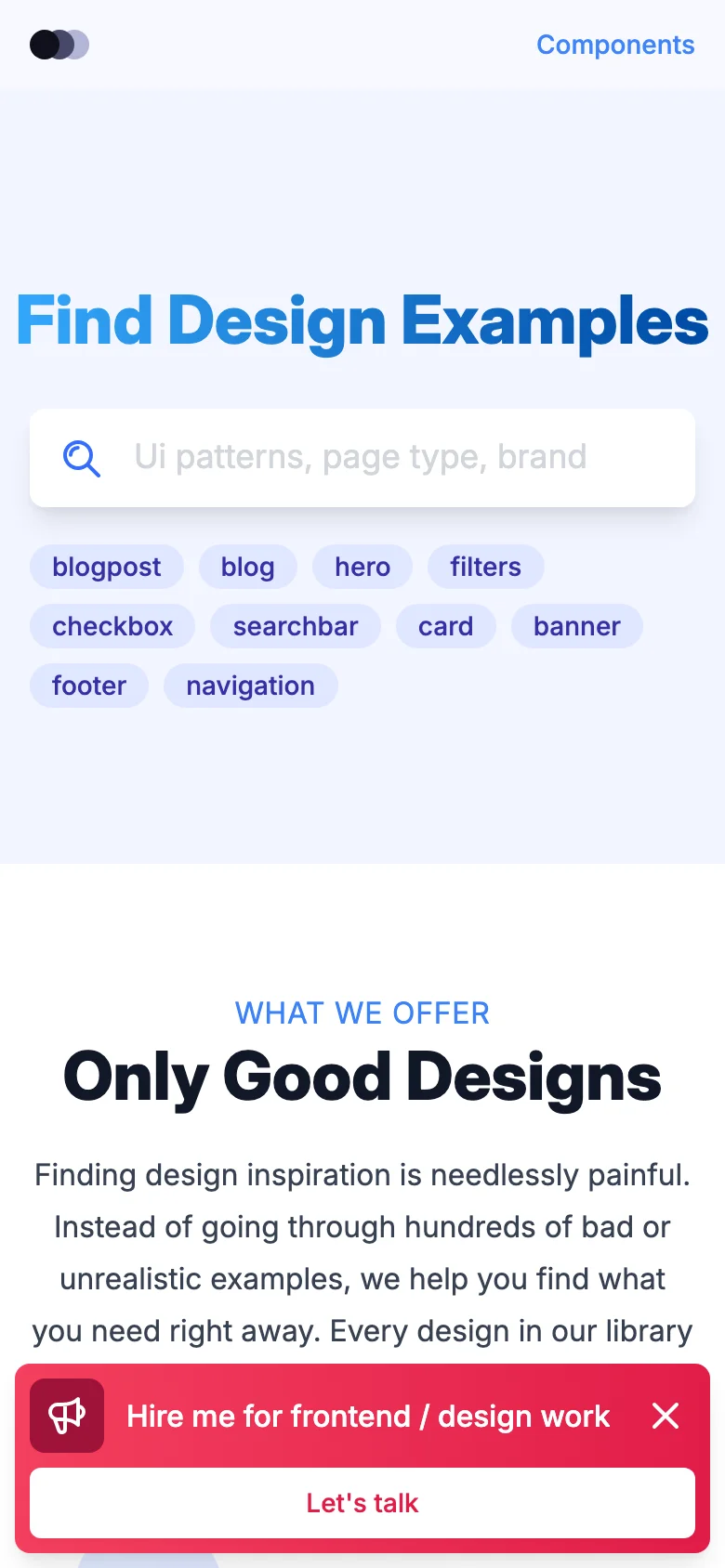 Lookup Design — Móvil