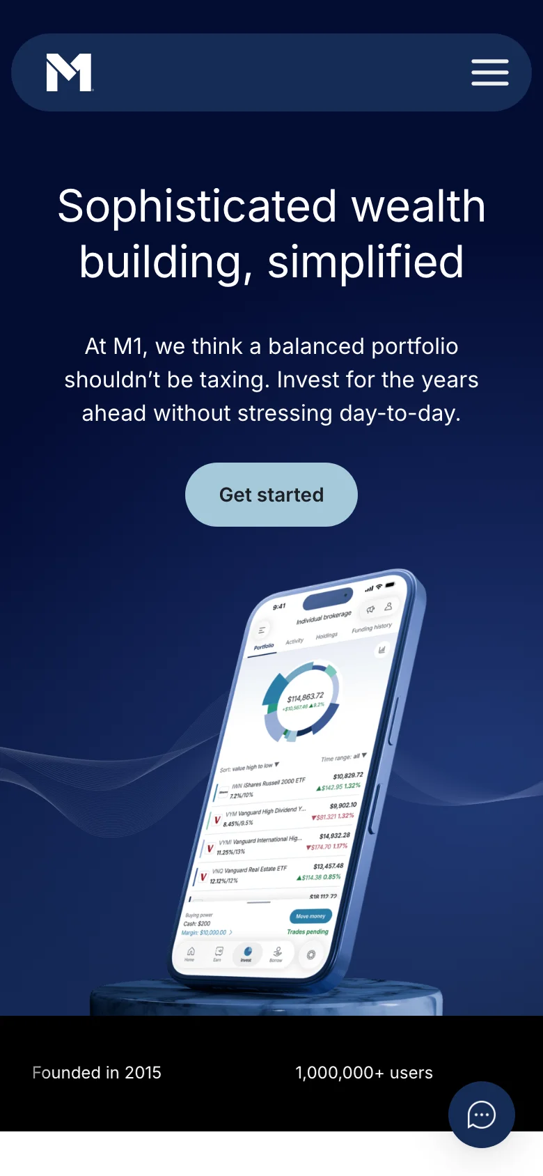 M1 Finance — Móvil