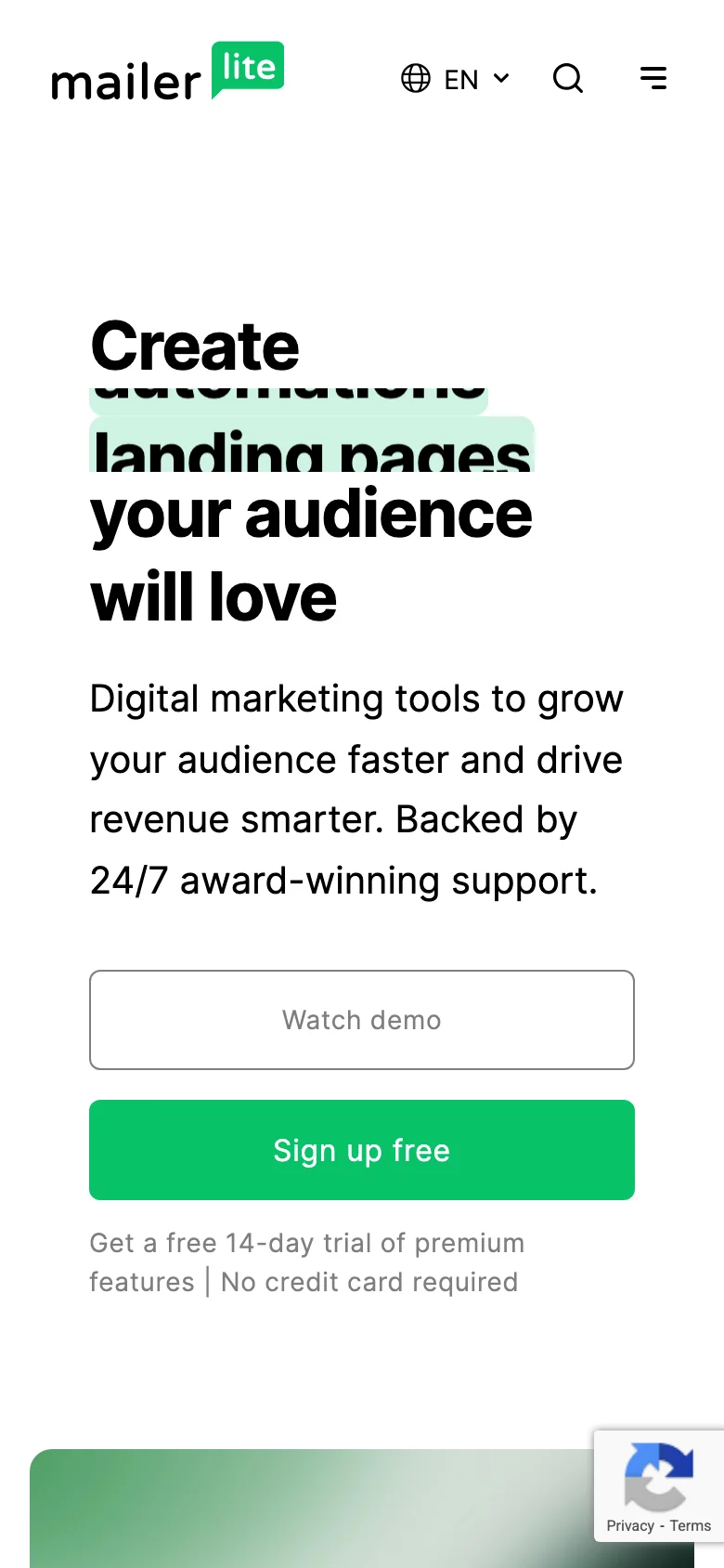 MailerLite — Mobile