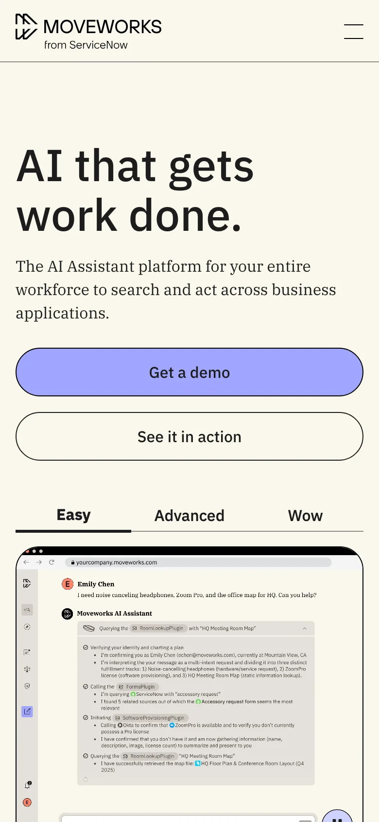 Moveworks — Móvil