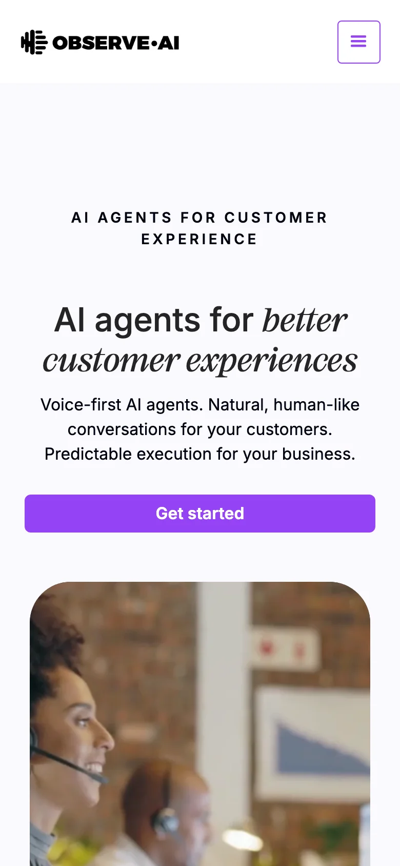 Observe.AI — Móvil