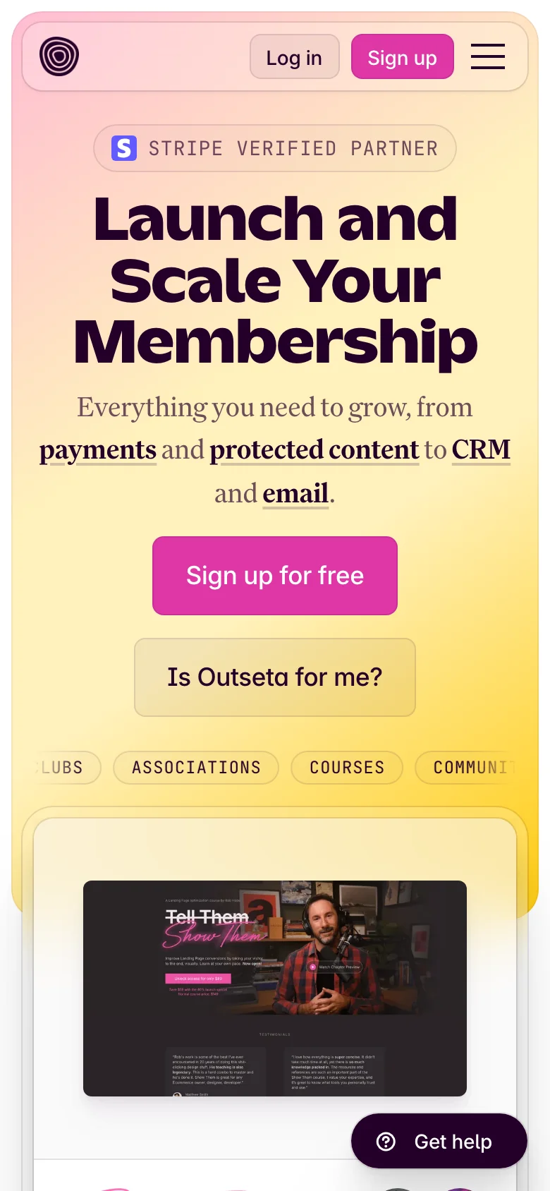 Outseta — الجوال