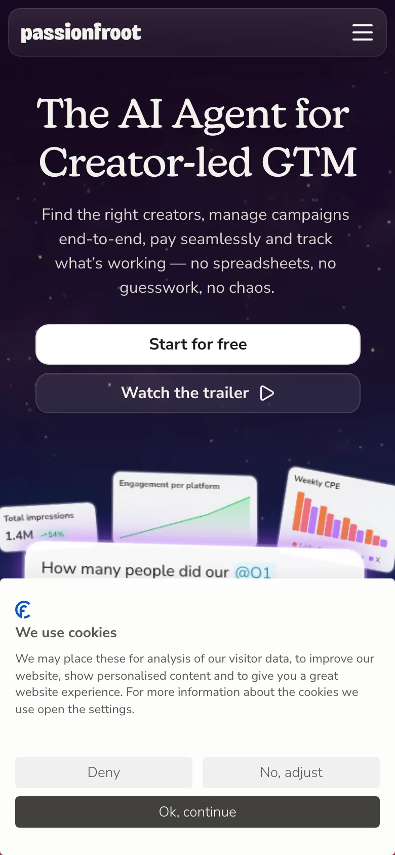 Passionfroot — الجوال